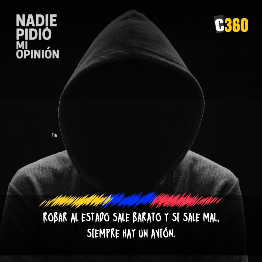 Robar al Estado sale barato y si sale mal, siempre hay un avión.